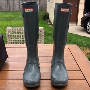 Gray Original Tall Hunter Rain Boots